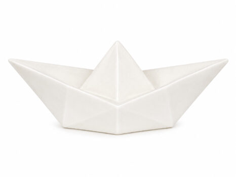 Candeeiro barco de papel em fibra (não inclui lampada)